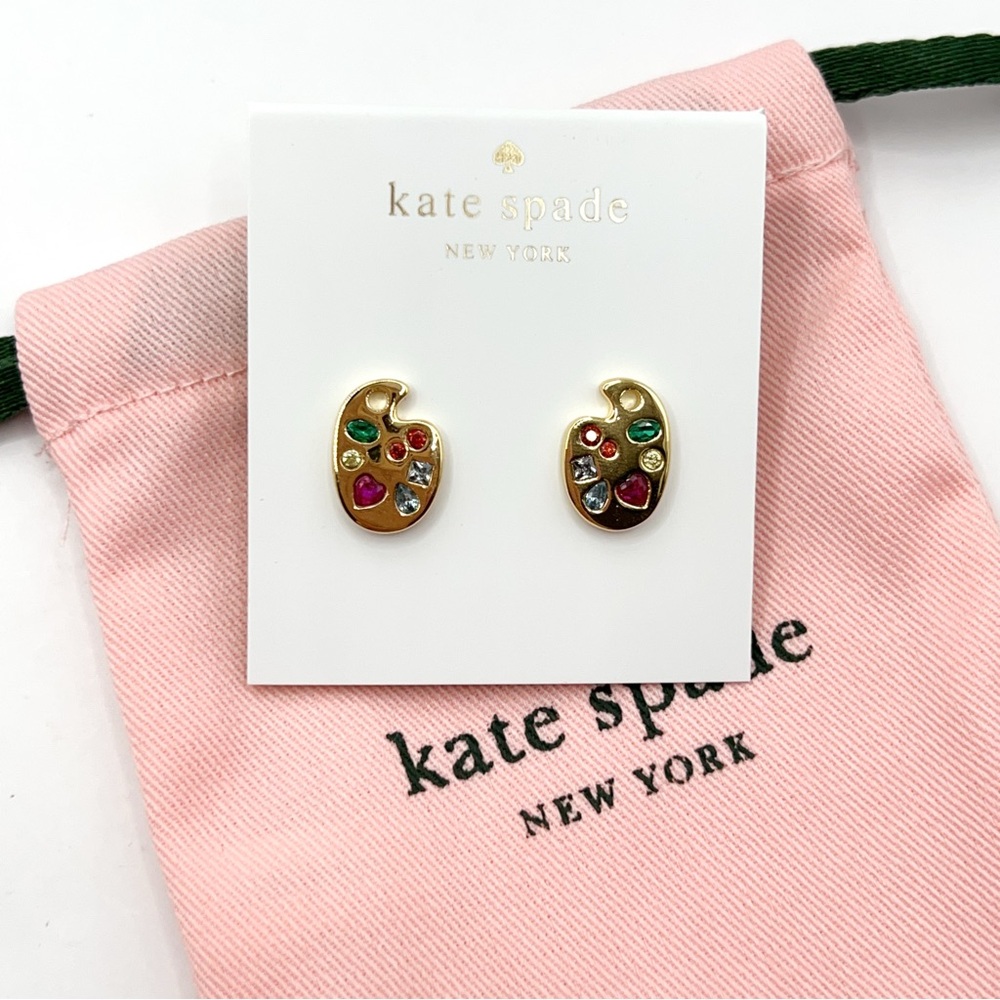 KS143-Kate Spade painter’s palette earrings - Picture 2 of 2